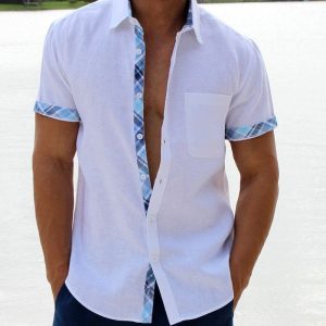 🔥  Promotion 47% OFF 🔥Men's Casual Plaid Collar Button Shirt